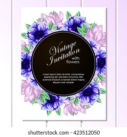 Abstract flower background with place for your text
