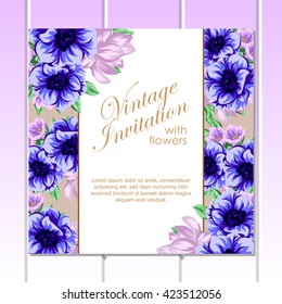 Abstract flower background with place for your text