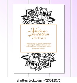 Abstract flower background with place for your text