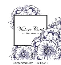 Abstract flower background with place for your text