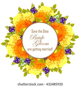 Abstract flower background with place for your text