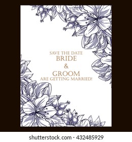 Abstract flower background with place for your text