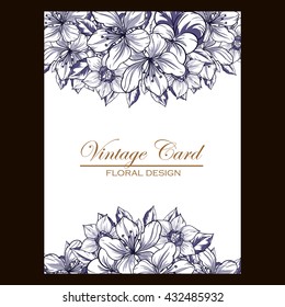 Abstract flower background with place for your text