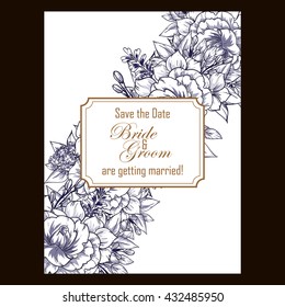 Abstract flower background with place for your text