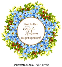 Abstract flower background with place for your text