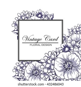 Abstract flower background with place for your text
