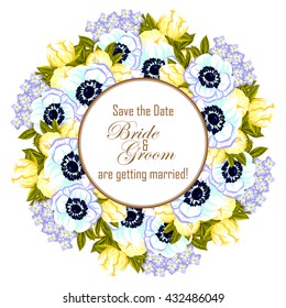 Abstract flower background with place for your text