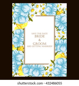 Abstract flower background with place for your text