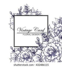 Abstract flower background with place for your text