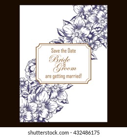Abstract flower background with place for your text