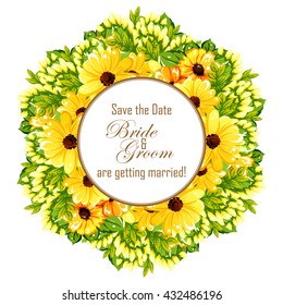 Abstract flower background with place for your text