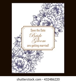 Abstract flower background with place for your text