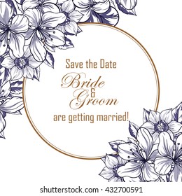 Abstract flower background with place for your text
