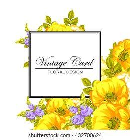 Abstract flower background with place for your text