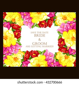 Abstract flower background with place for your text