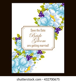 Abstract flower background with place for your text