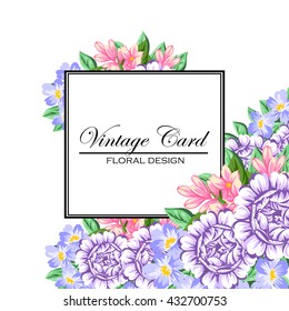 Abstract flower background with place for your text