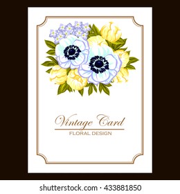 Abstract flower background with place for your text