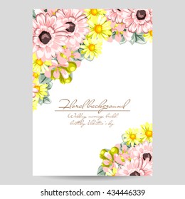 Abstract flower background with place for your text