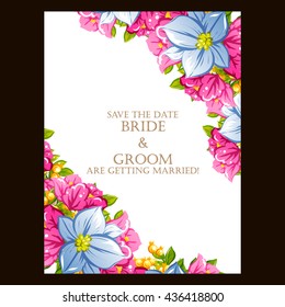 Abstract flower background with place for your text