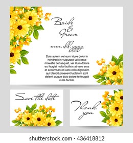 Abstract flower background with place for your text