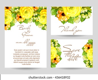 Abstract flower background with place for your text