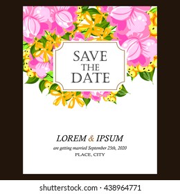 Abstract flower background with place for your text