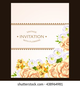 Abstract flower background with place for your text