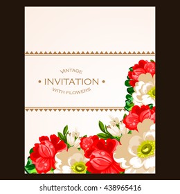 Abstract flower background with place for your text