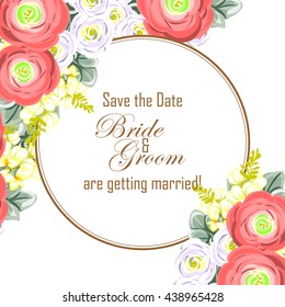 Abstract flower background with place for your text