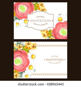 Abstract flower background with place for your text
