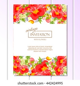 Abstract flower background with place for your text