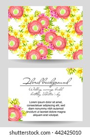 Abstract flower background with place for your text