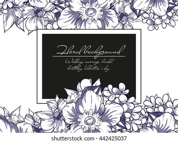 Abstract flower background with place for your text