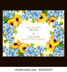 Abstract flower background with place for your text