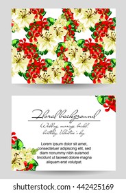 Abstract flower background with place for your text