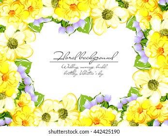 Abstract flower background with place for your text