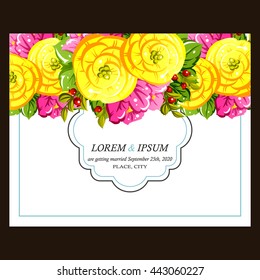 Abstract flower background with place for your text