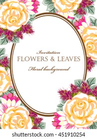 Abstract flower background with place for your text