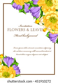 Abstract flower background with place for your text