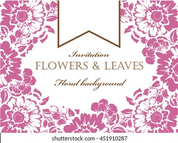 Abstract flower background with place for your text
