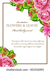 Abstract flower background with place for your text