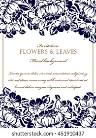 Abstract flower background with place for your text
