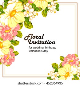 Abstract flower background with place for your text