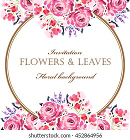 Abstract flower background with place for your text