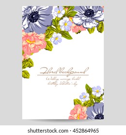 Abstract flower background with place for your text