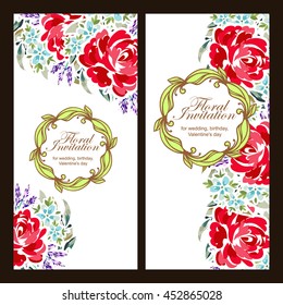 Abstract flower background with place for your text