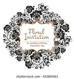 Abstract flower background with place for your text