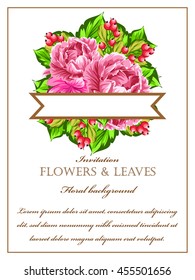 Abstract flower background with place for your text