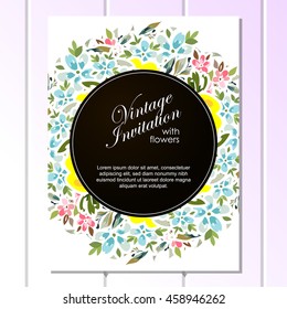 Abstract flower background with place for your text
